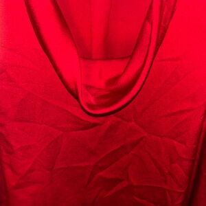 Vince Camuto Red Cowl Neck Top